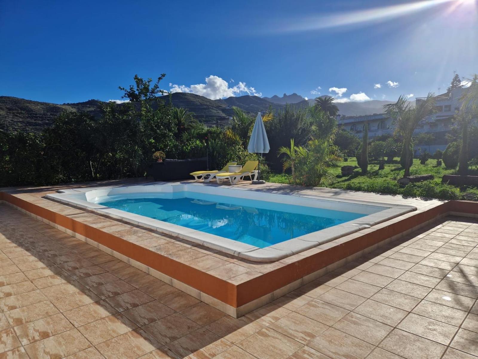 Villa Casa Con Piscina, High-Speed Wi-Fi Y Vistas Santa Brígida Exterior foto